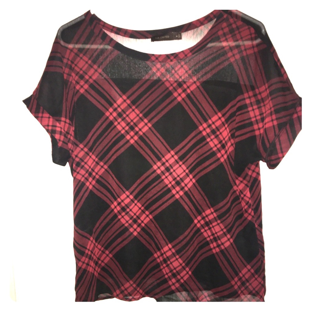 The Limited black & red shirt